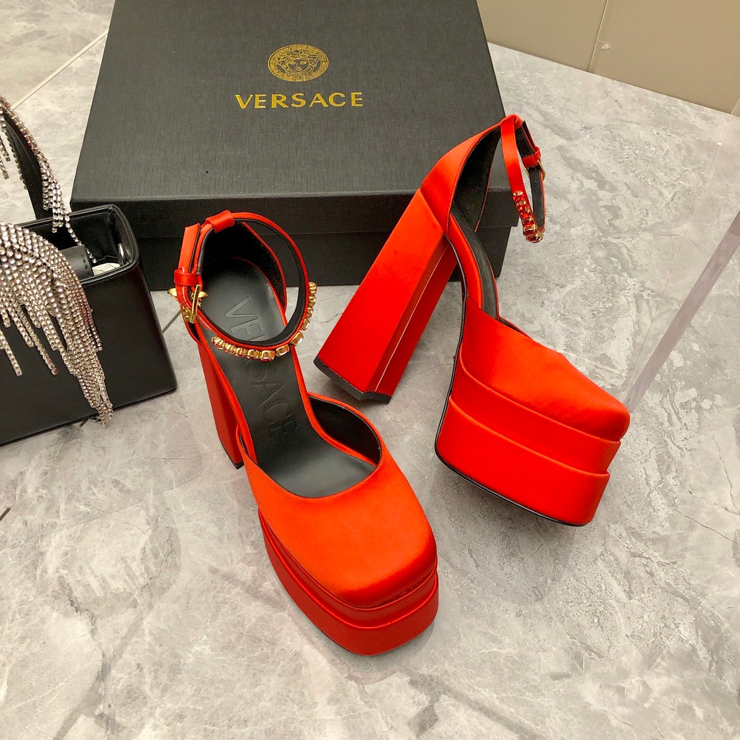 Versace Medusa Aevitas Platform Pumps