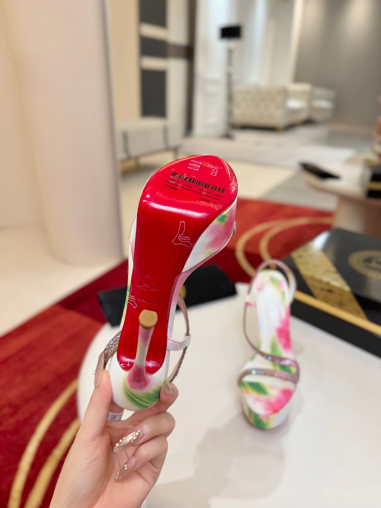 Christian Louboutin Rosalie Alta Strass Botanica