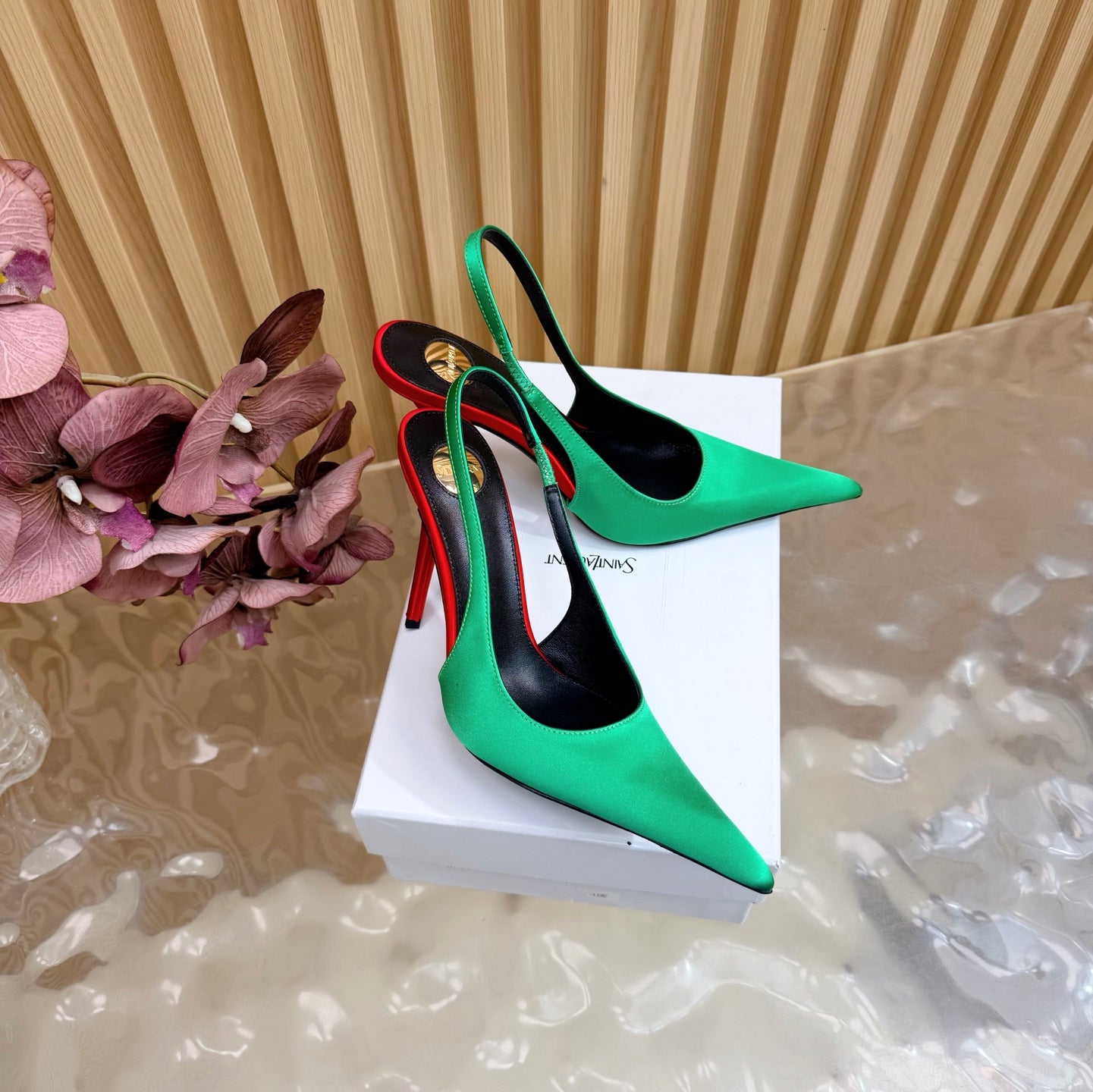 Saint Laurent Deroche Slingback Pumps