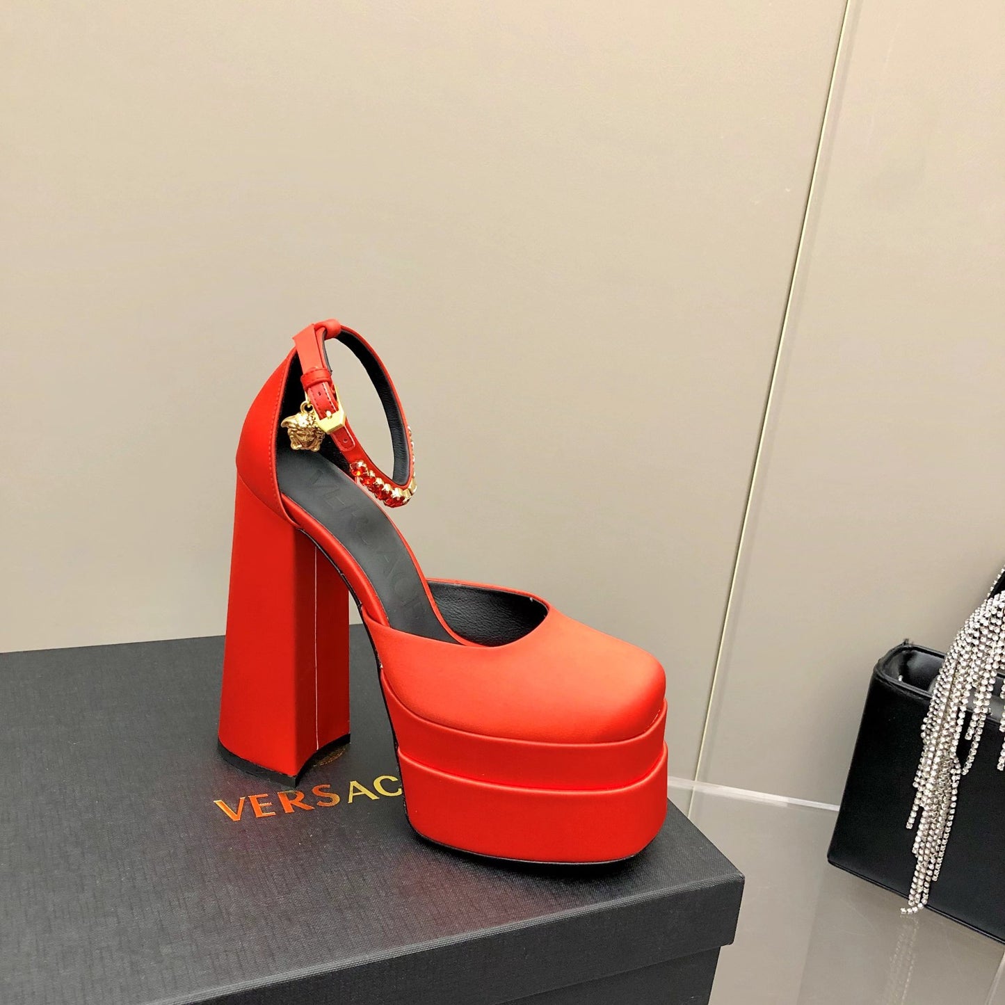 Versace Medusa Aevitas Platform Pumps