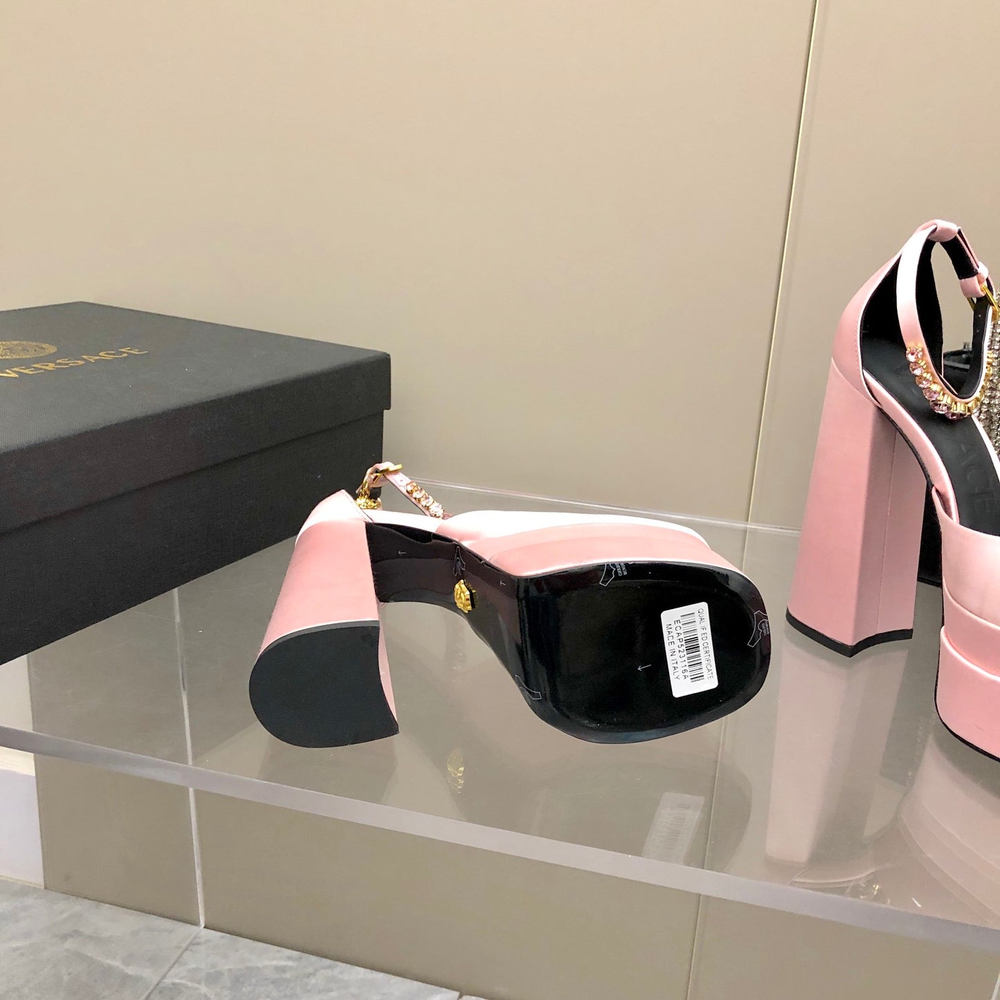 Versace Medusa Aevitas Platform Pumps