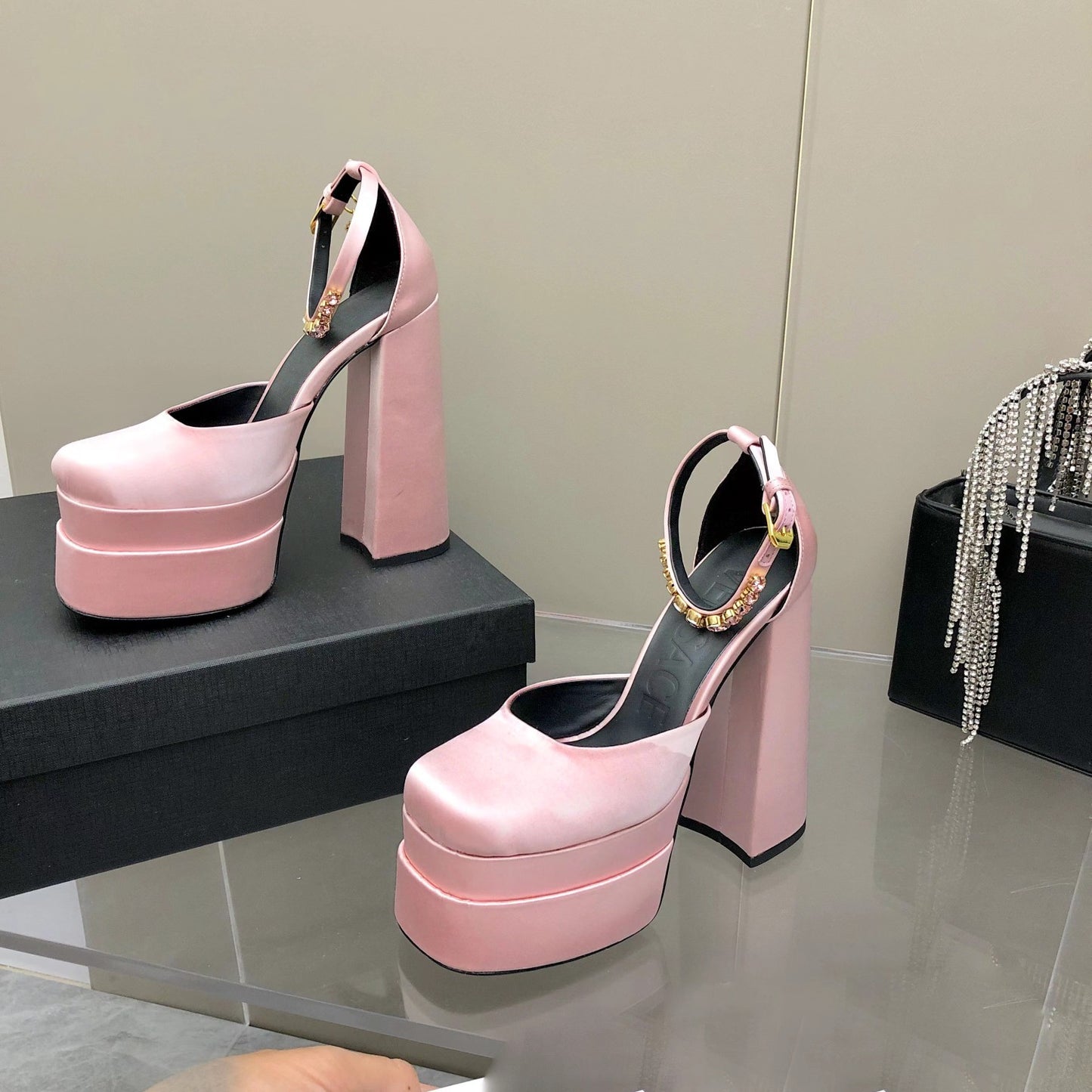 Versace Medusa Aevitas Platform Pumps