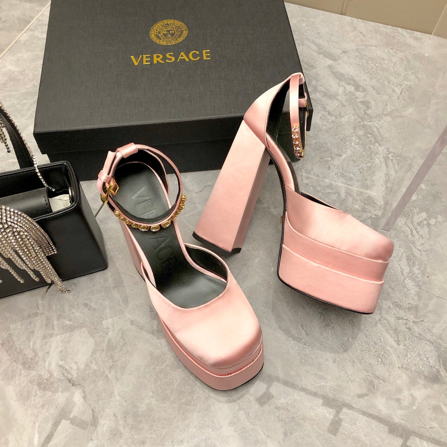 Versace Medusa Aevitas Platform Pumps