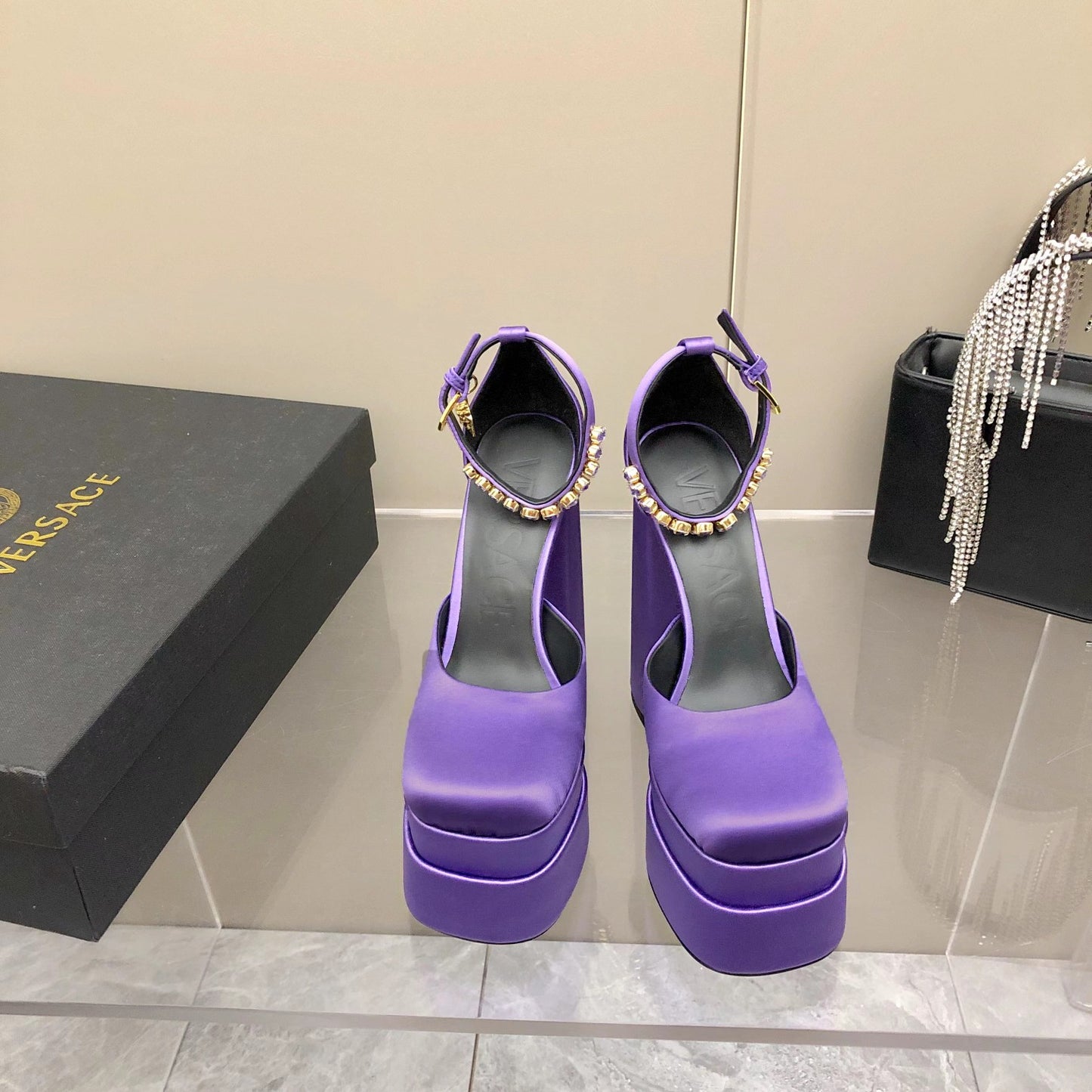 Versace Medusa Aevitas Platform Pumps