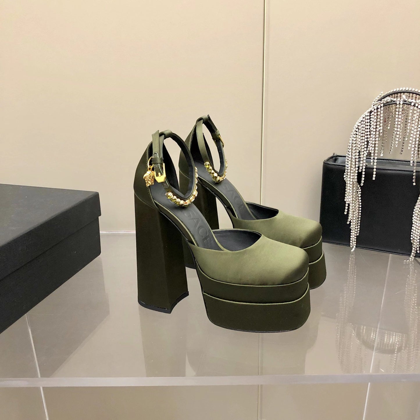Versace Medusa Aevitas Platform Pumps