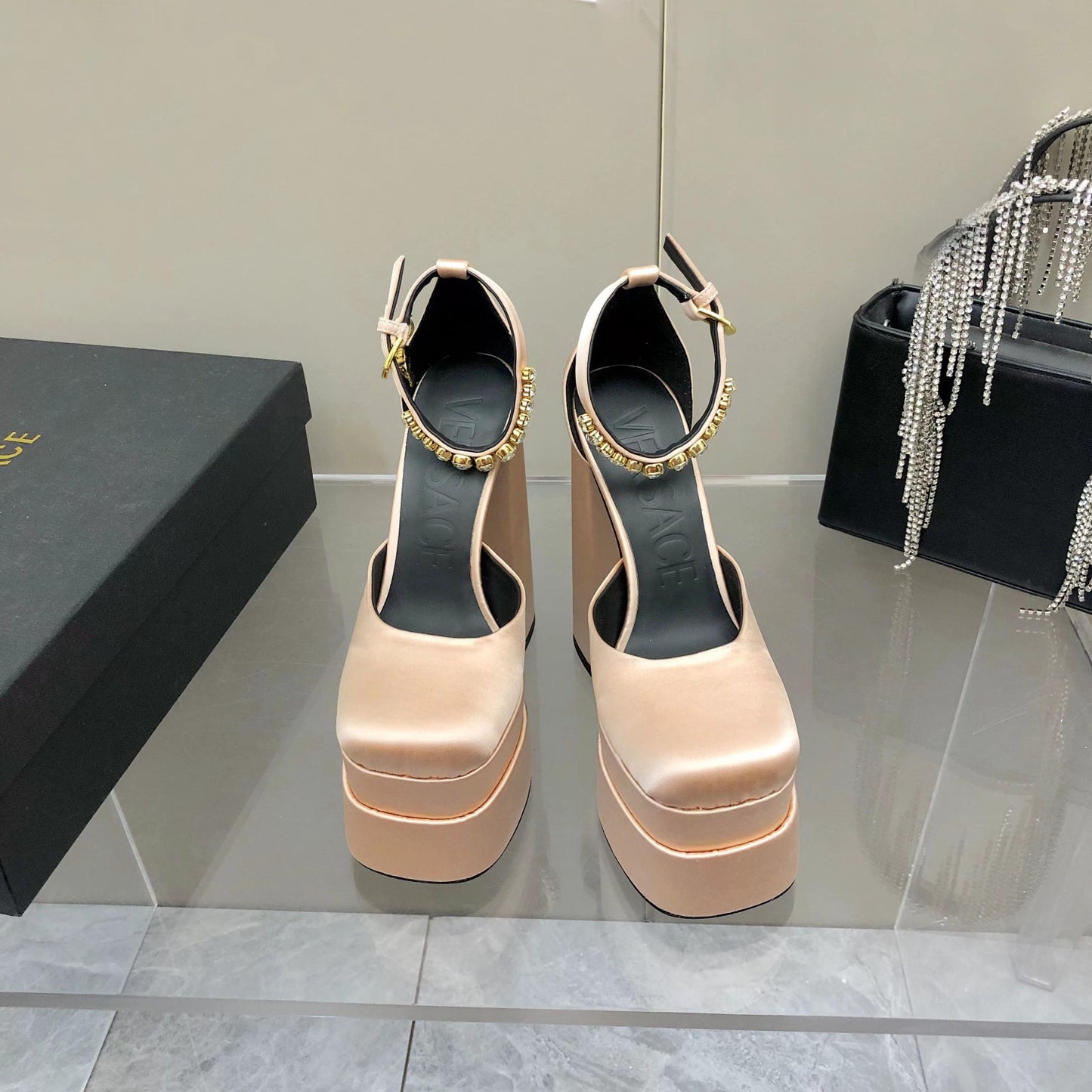 Versace Medusa Aevitas Platform Pumps