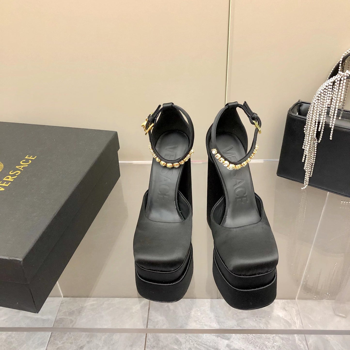 Versace Medusa Aevitas Platform Pumps
