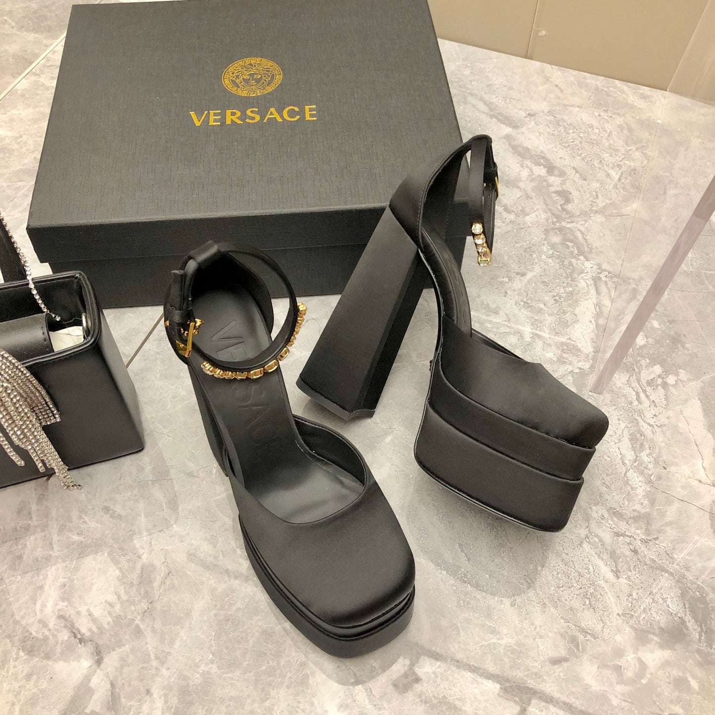 Versace Medusa Aevitas Platform Pumps