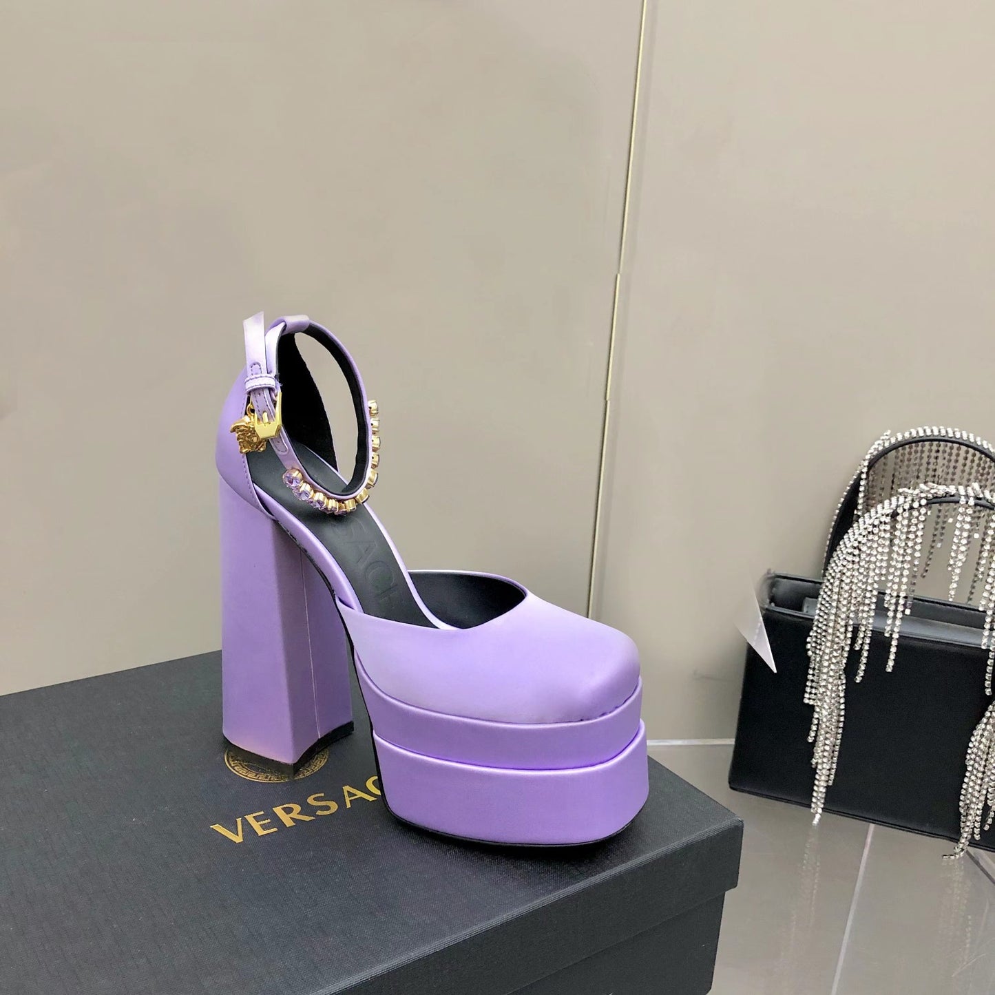 Versace Medusa Aevitas Platform Pumps