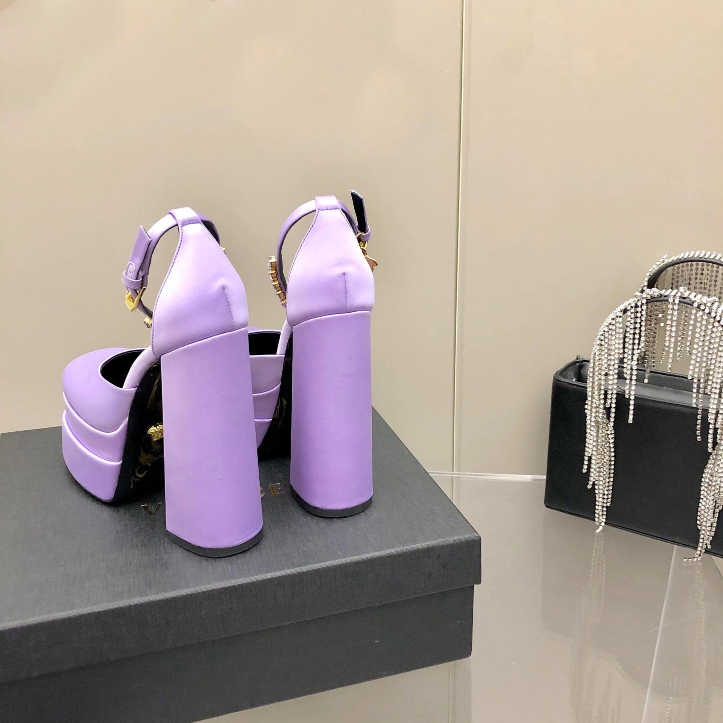 Versace Medusa Aevitas Platform Pumps