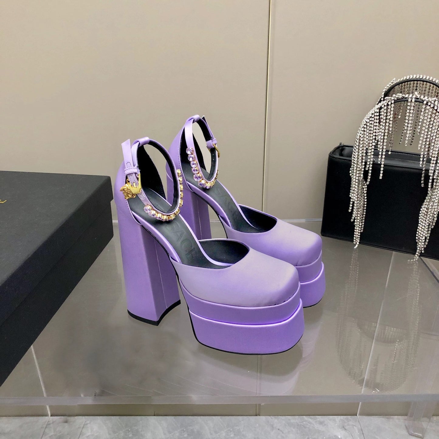 Versace Medusa Aevitas Platform Pumps