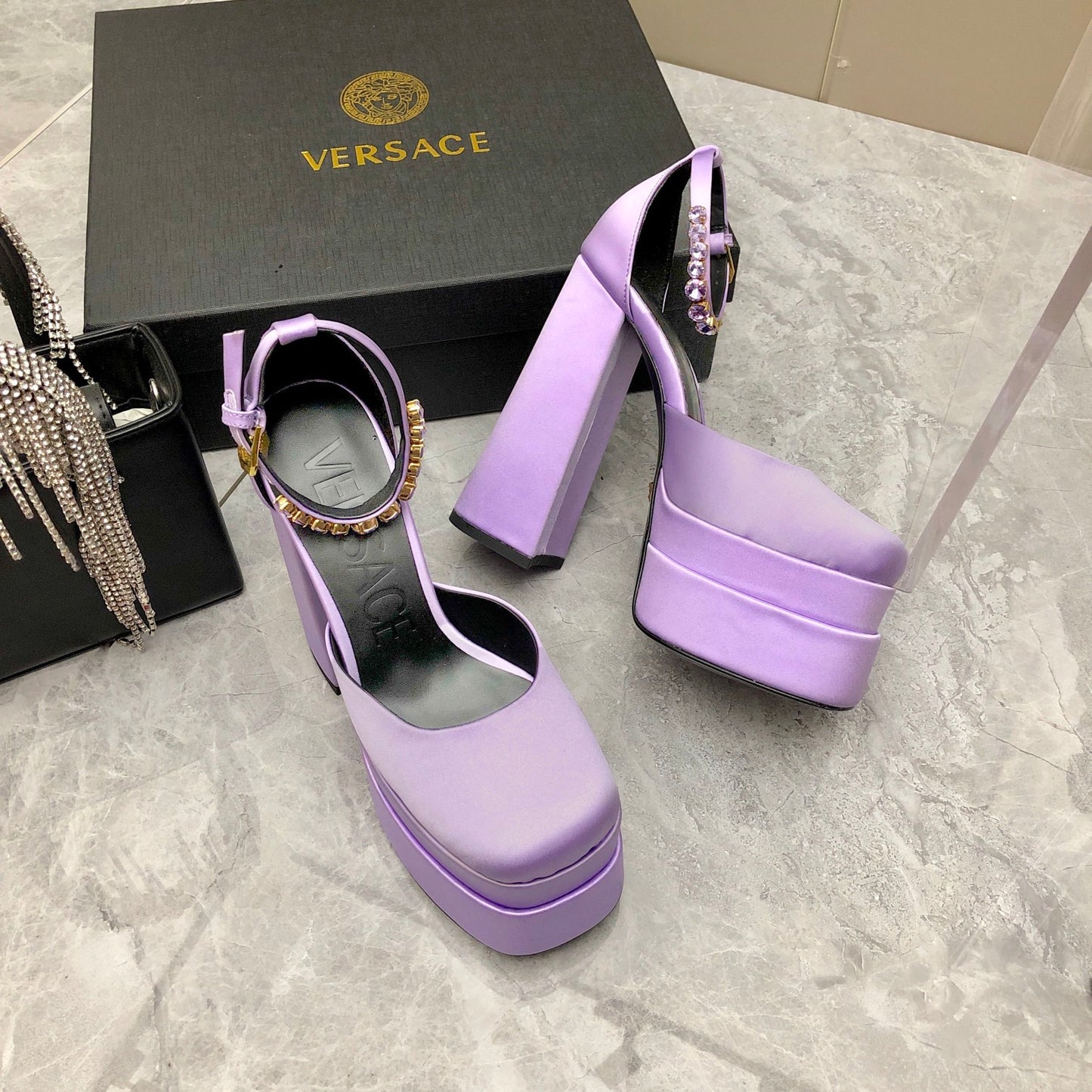 Versace Medusa Aevitas Platform Pumps