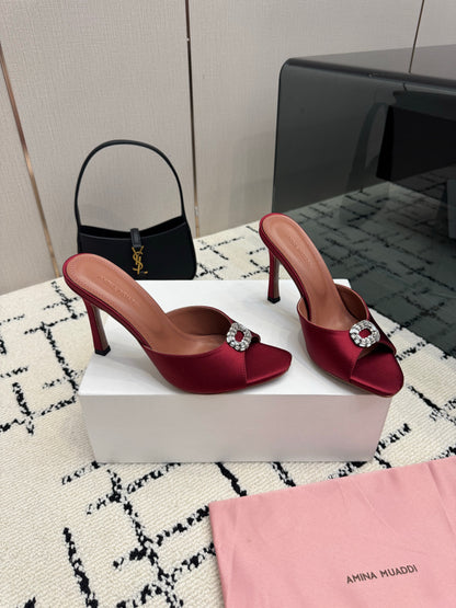 Amina Muaddi Camelia Slipper