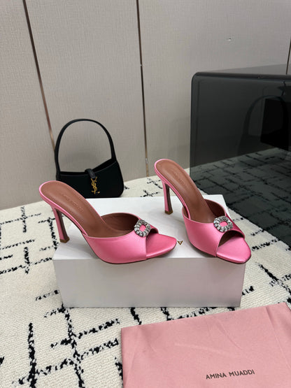 Amina Muaddi Camelia Slipper