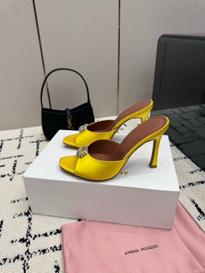 Amina Muaddi Camelia Slipper
