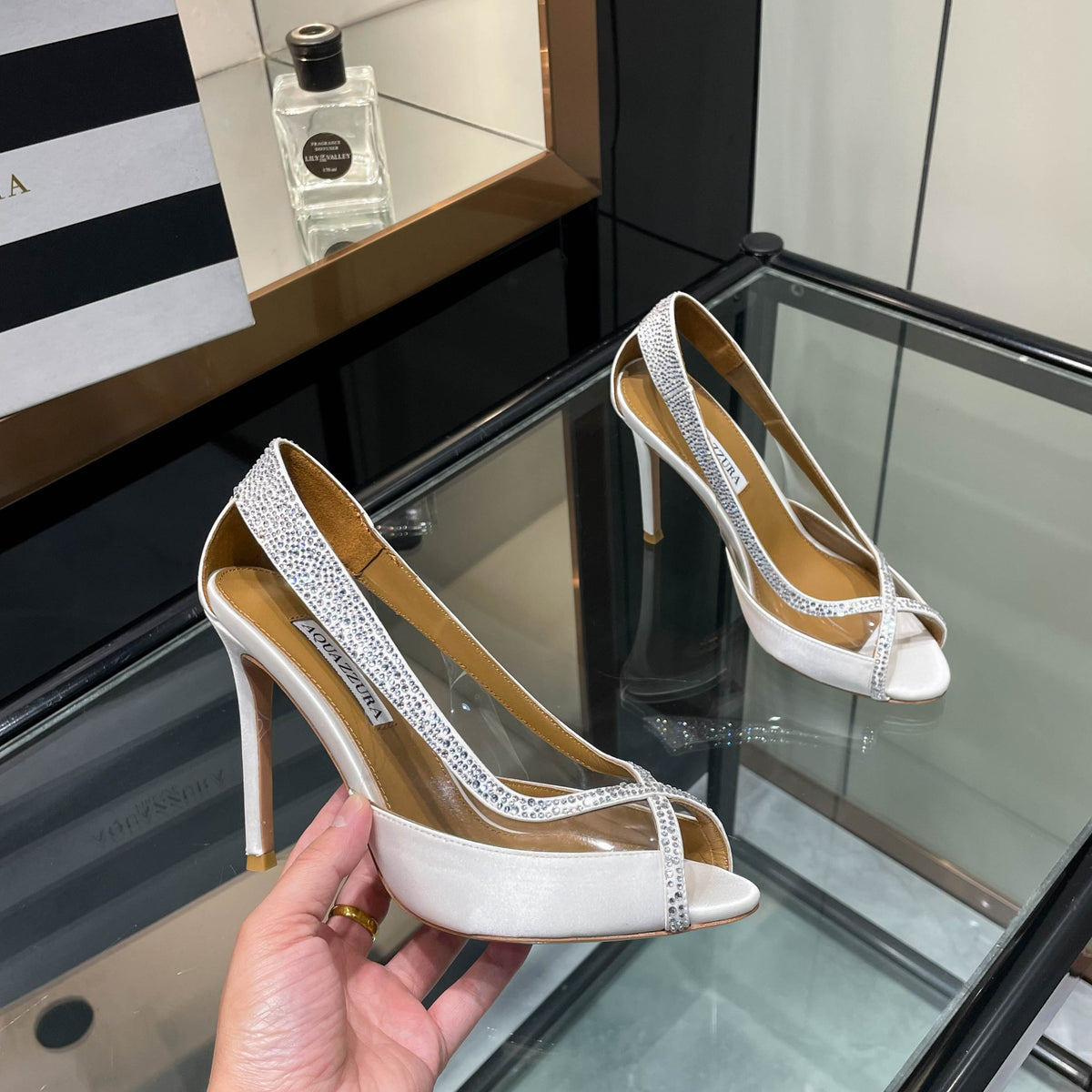 Aquazzura Champagne Pump
