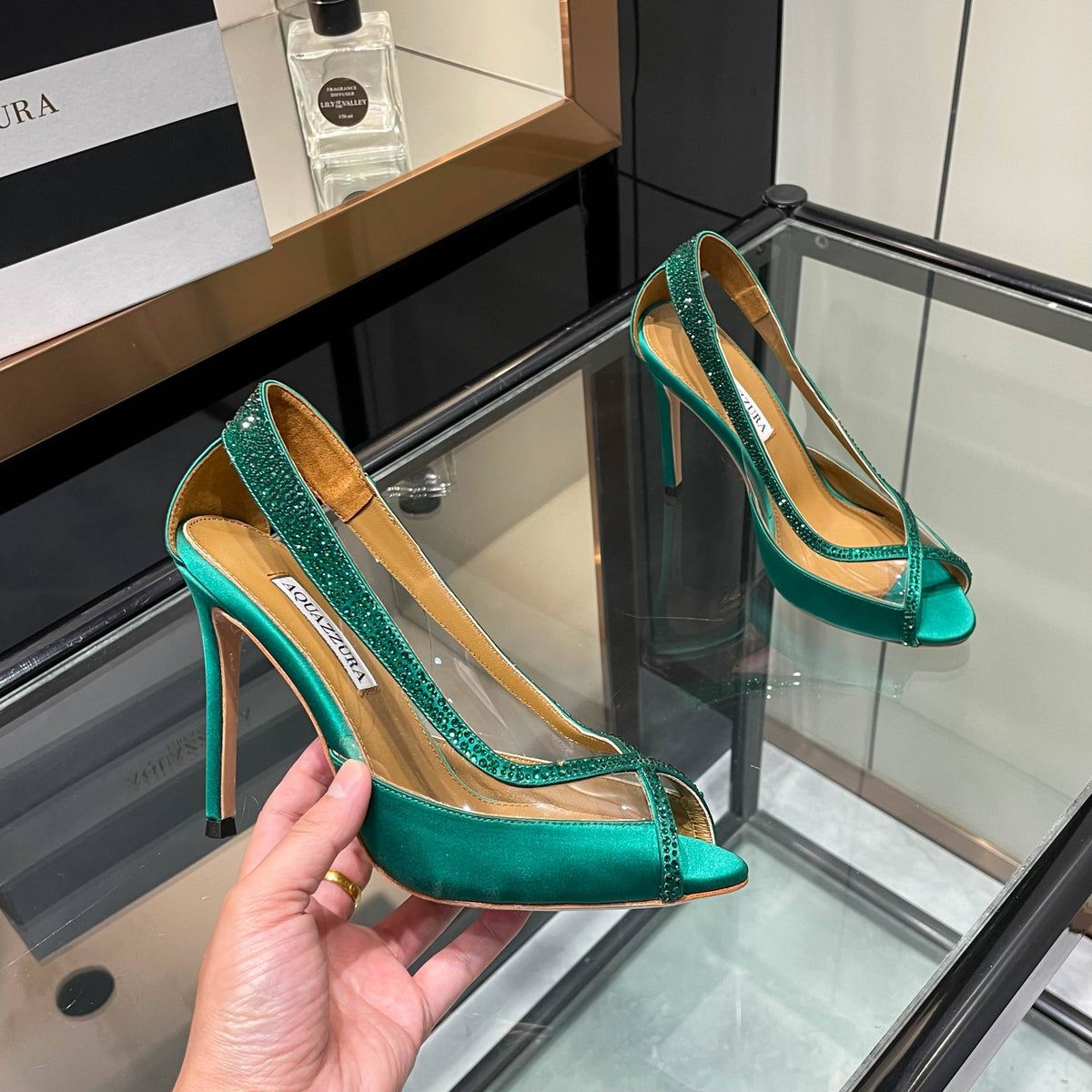 Aquazzura Champagne Pump