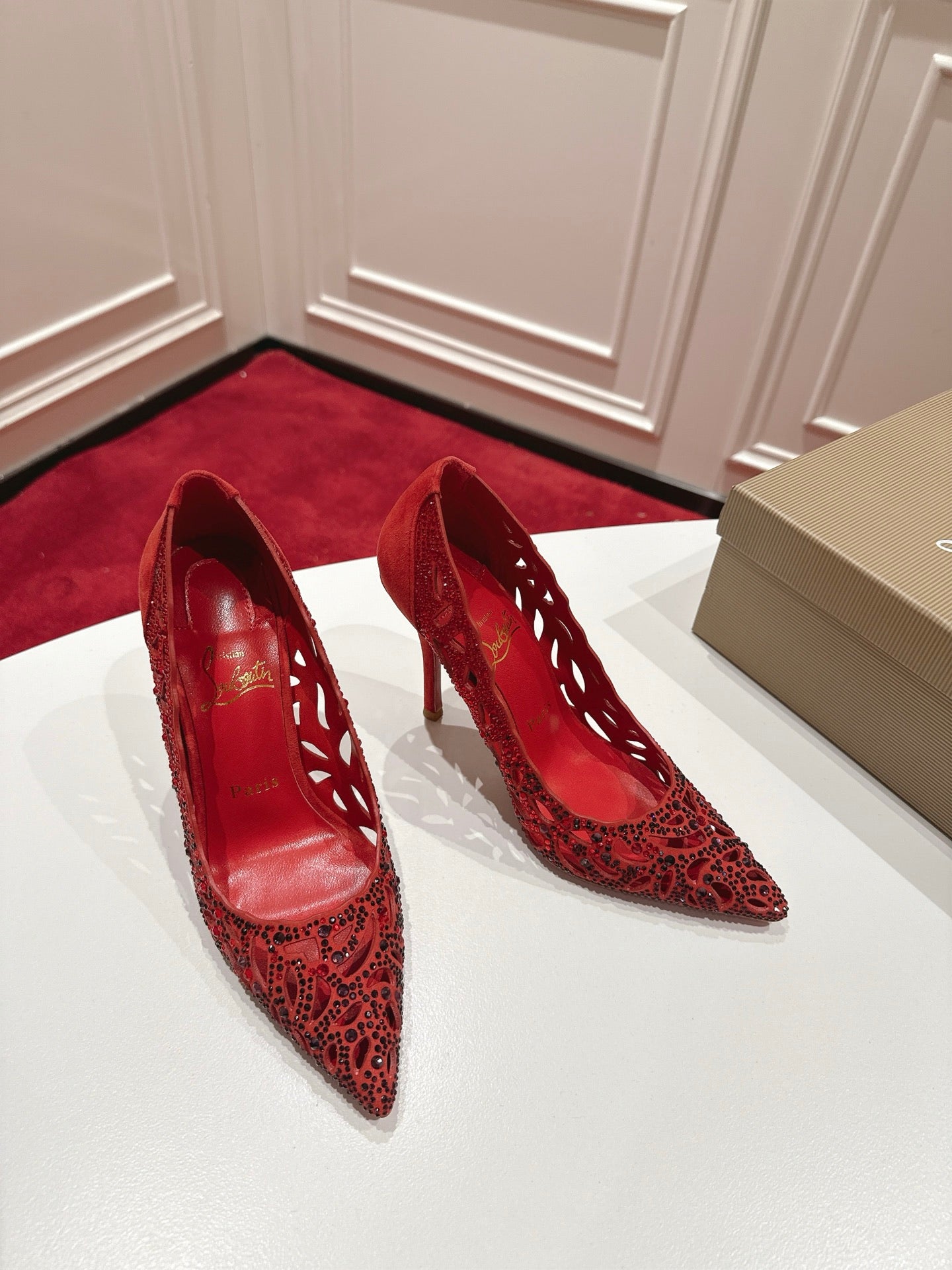 Christian Louboutin Lasera Strass Pump