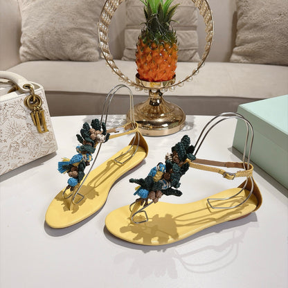 Aquazzura Birdsong Sandal/ Mule/ Sandal Flat