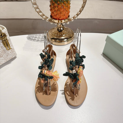 Aquazzura Birdsong Sandal/ Mule/ Sandal Flat