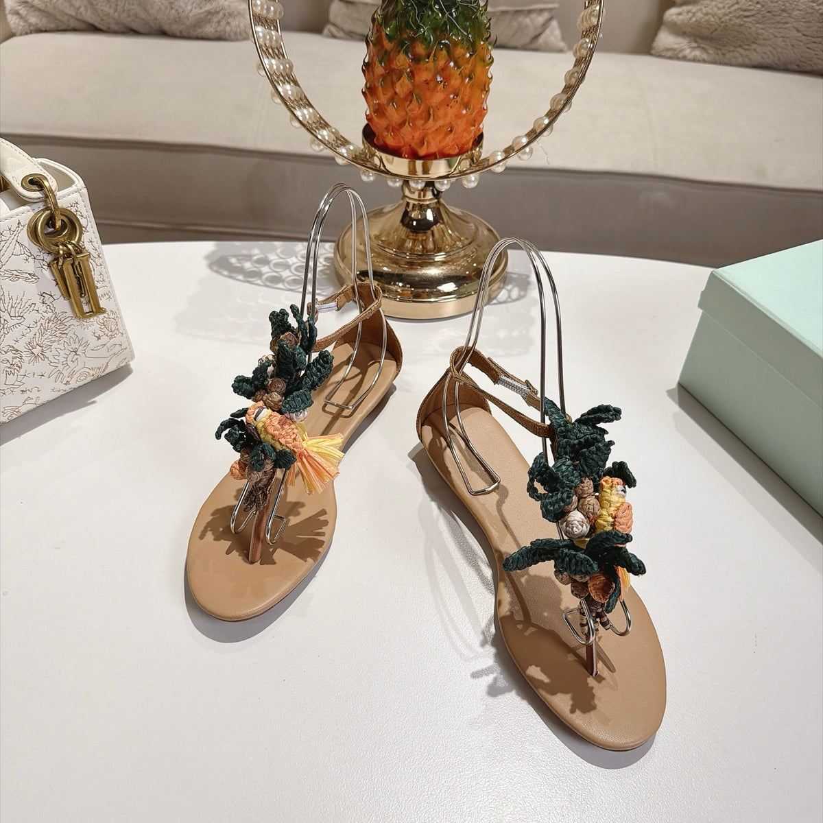 Aquazzura Birdsong Sandal/ Mule/ Sandal Flat