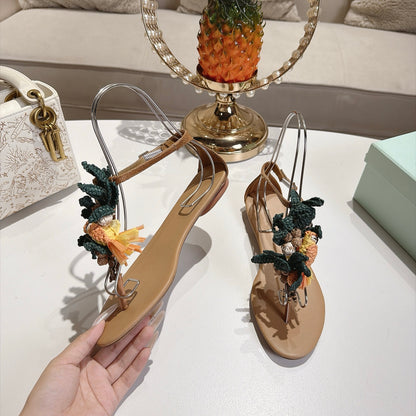 Aquazzura Birdsong Sandal/ Mule/ Sandal Flat
