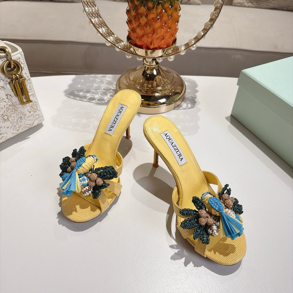 Aquazzura Birdsong Sandal/ Mule/ Sandal Flat