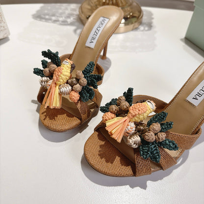 Aquazzura Birdsong Sandal/ Mule/ Sandal Flat