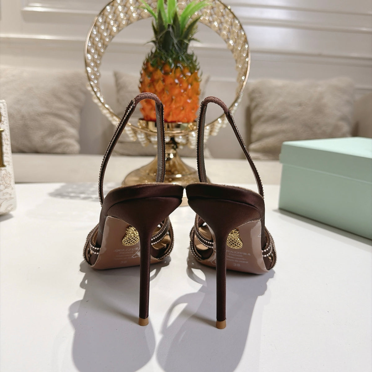 Aquazzura Soulmate Crystal Sandal
