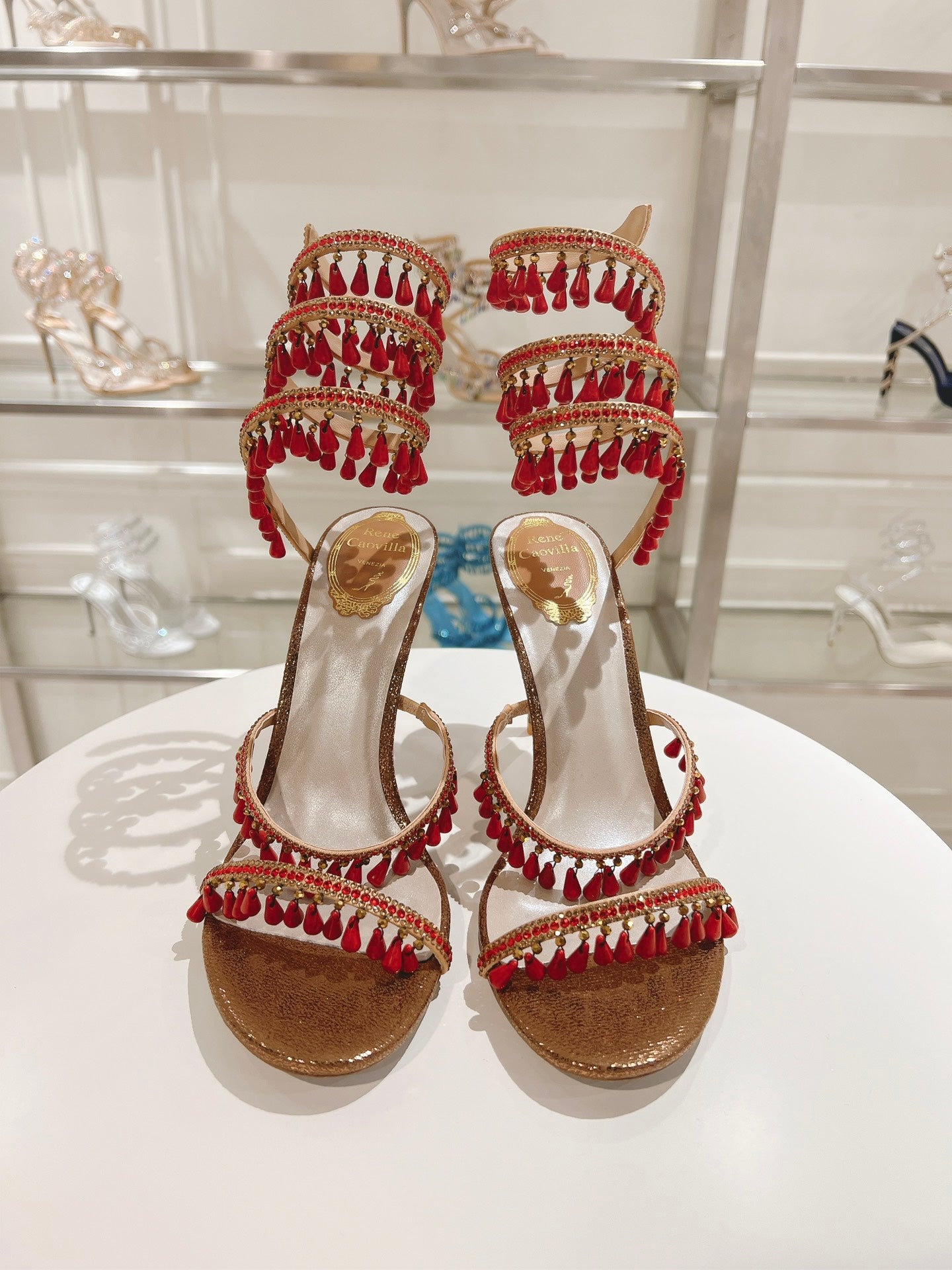 Rene Caovilla Chandelier Sandal
