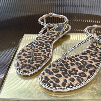 Rene Caovilla Diana Animalier Sandal