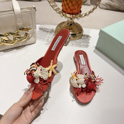 Aquazzura Marea Mule/ Slide
