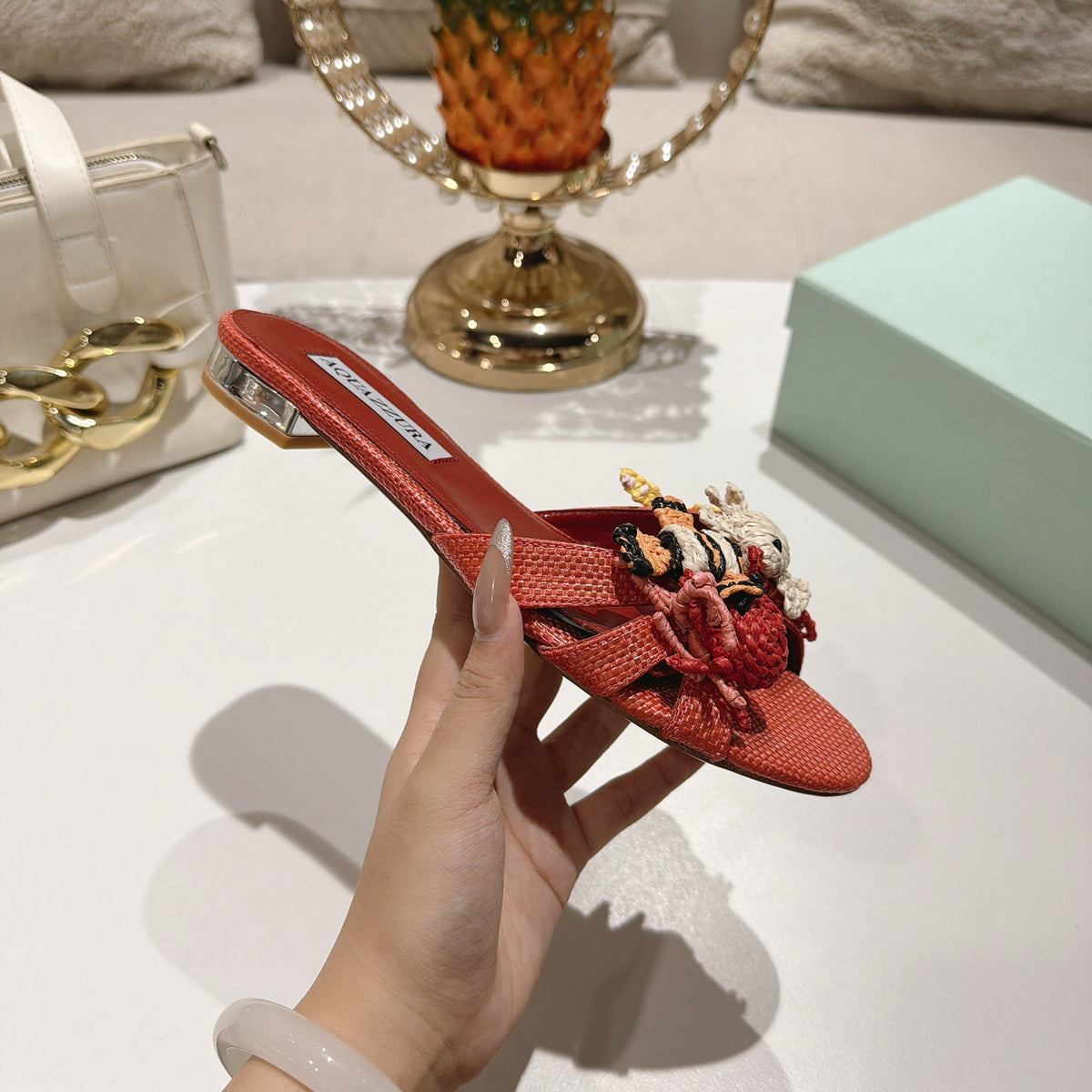 Aquazzura Marea Mule/ Slide