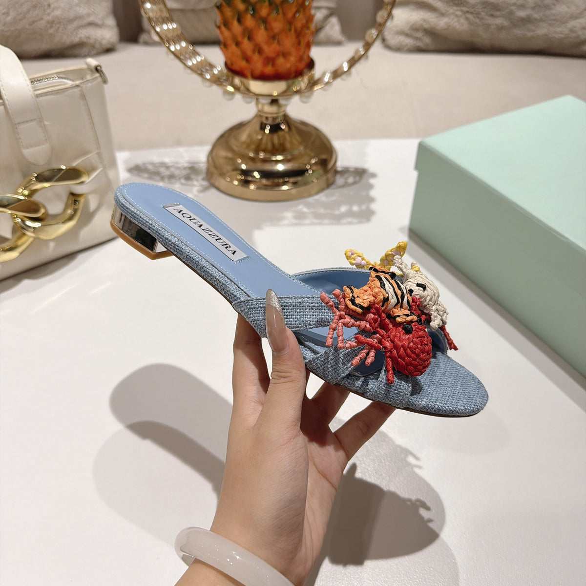 Aquazzura Marea Mule/ Slide