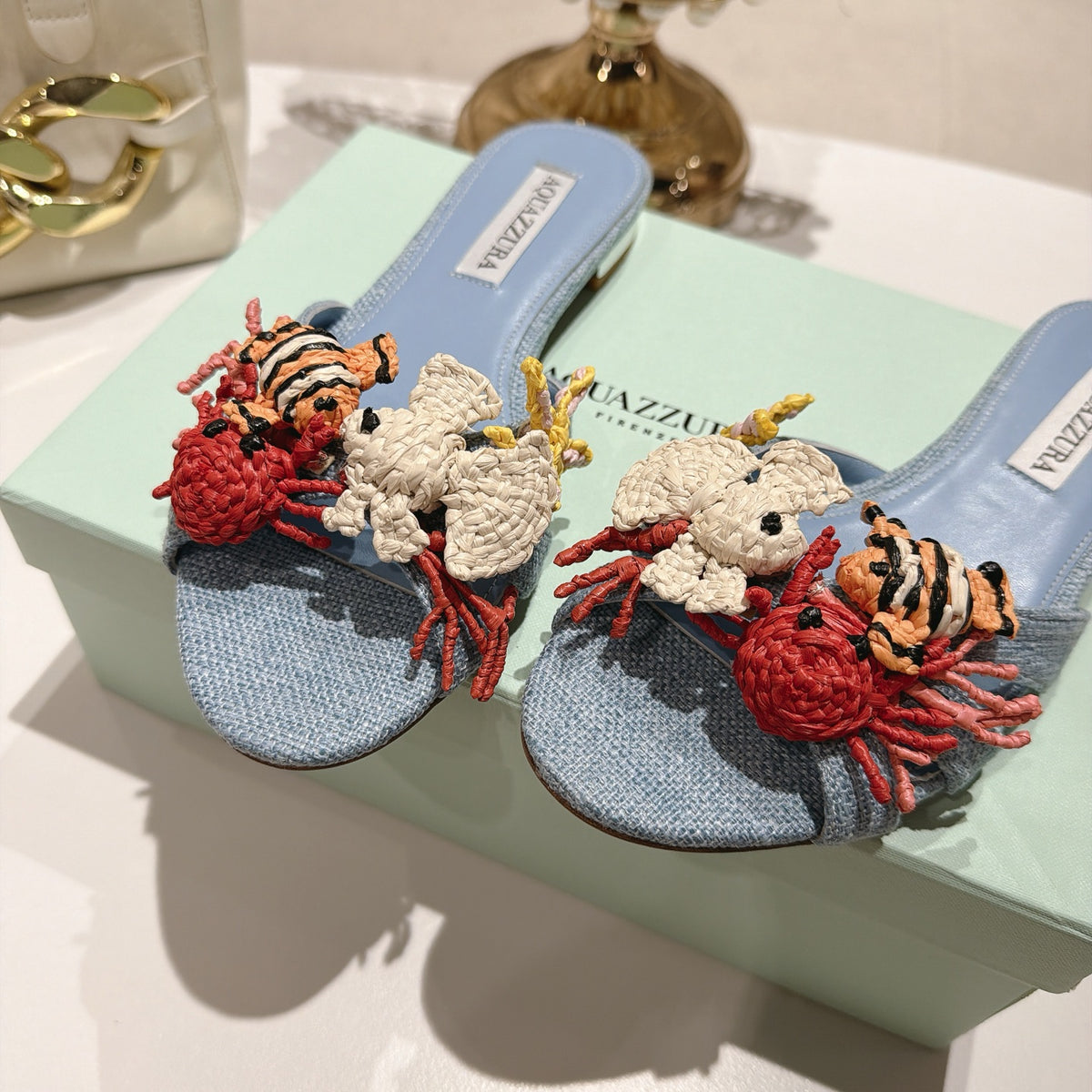 Aquazzura Marea Mule/ Slide