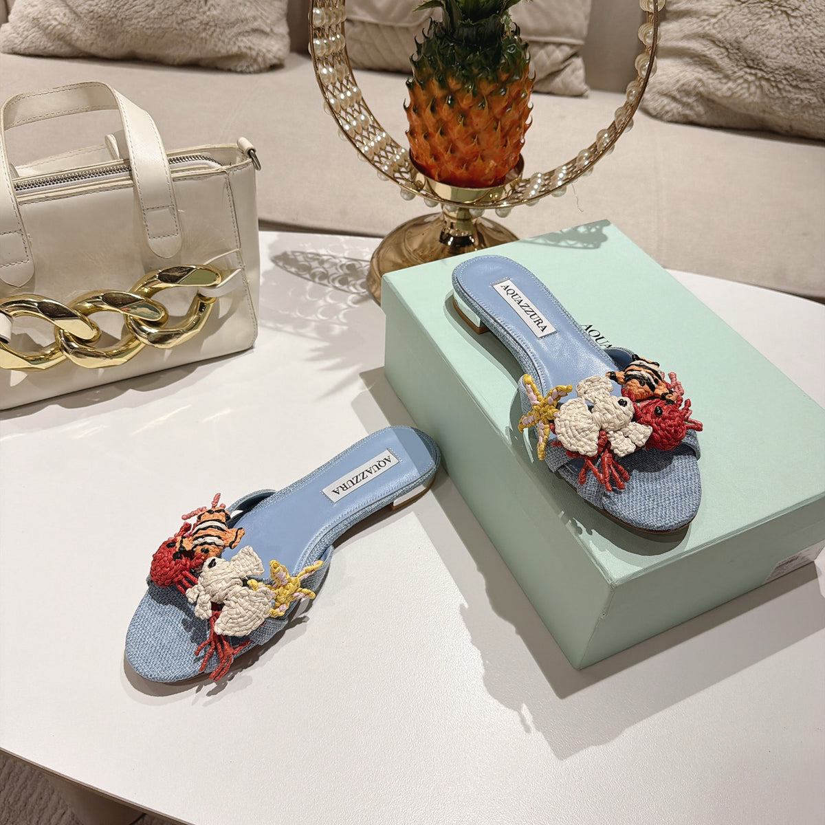 Aquazzura Marea Mule/ Slide