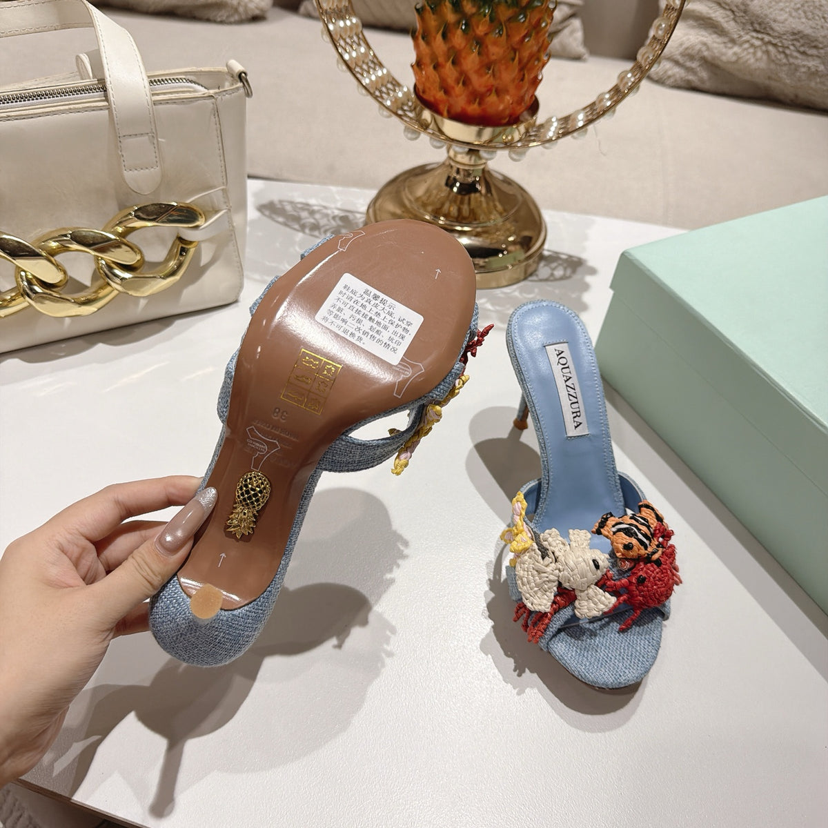 Aquazzura Marea Mule/ Slide