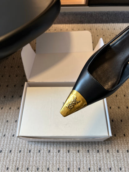 Saint Laurent Jeanne Slingback Pumps
