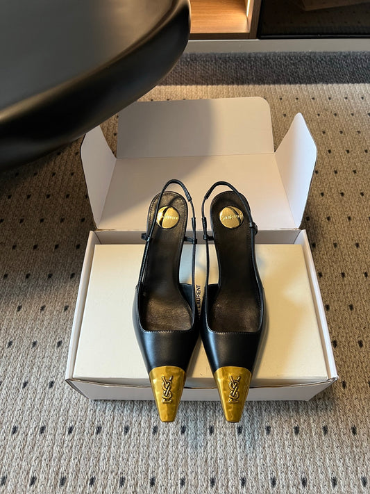 Saint Laurent Jeanne Slingback Pumps
