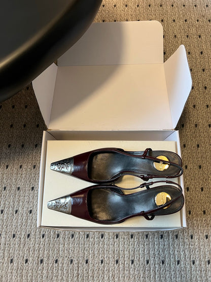 Saint Laurent Jeanne Slingback Pumps