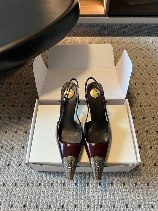 Saint Laurent Jeanne Slingback Pumps