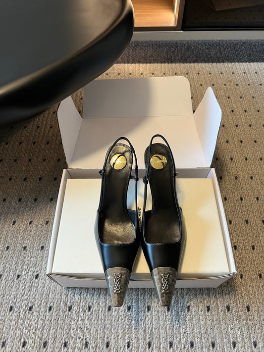 Saint Laurent Jeanne Slingback Pumps