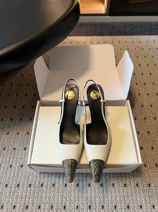 Saint Laurent Jeanne Slingback Pumps