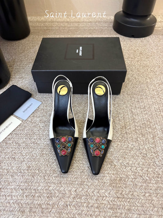 Saint Laurent Iceland Slingback Pumps