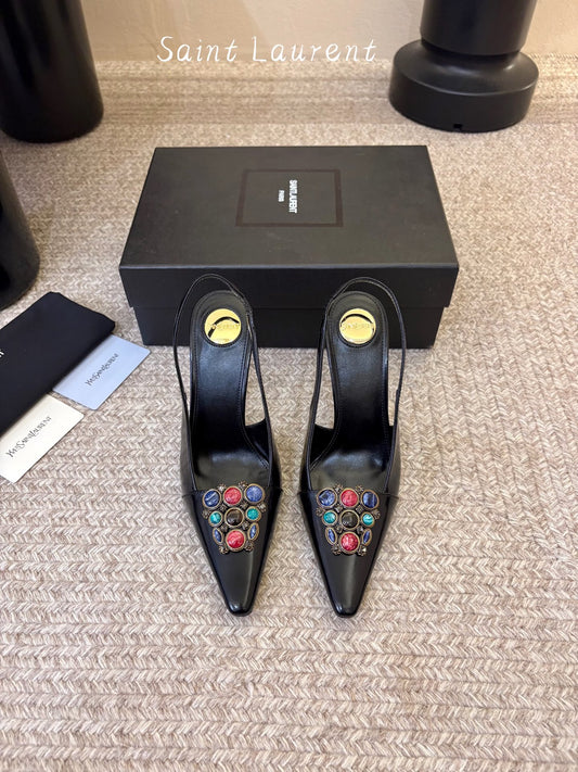 Saint Laurent Iceland Slingback Pumps
