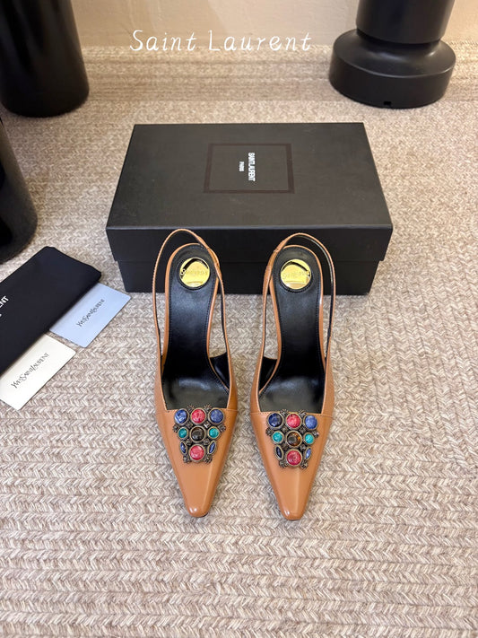 Saint Laurent Iceland Slingback Pumps