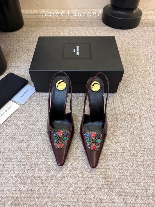 Saint Laurent Iceland Slingback Pumps
