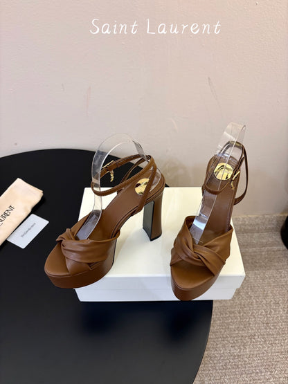 Saint Laurent Franciane Platform Sandals
