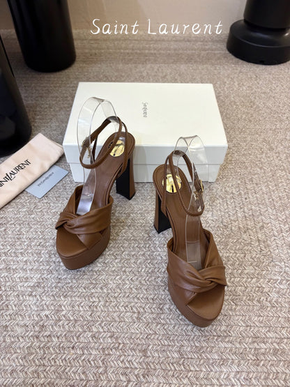 Saint Laurent Franciane Platform Sandals