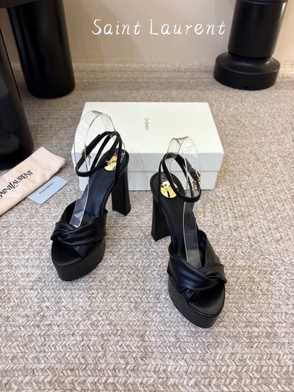 Saint Laurent Franciane Platform Sandals